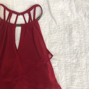 NWT WHBM Luscious Tiered Date Top